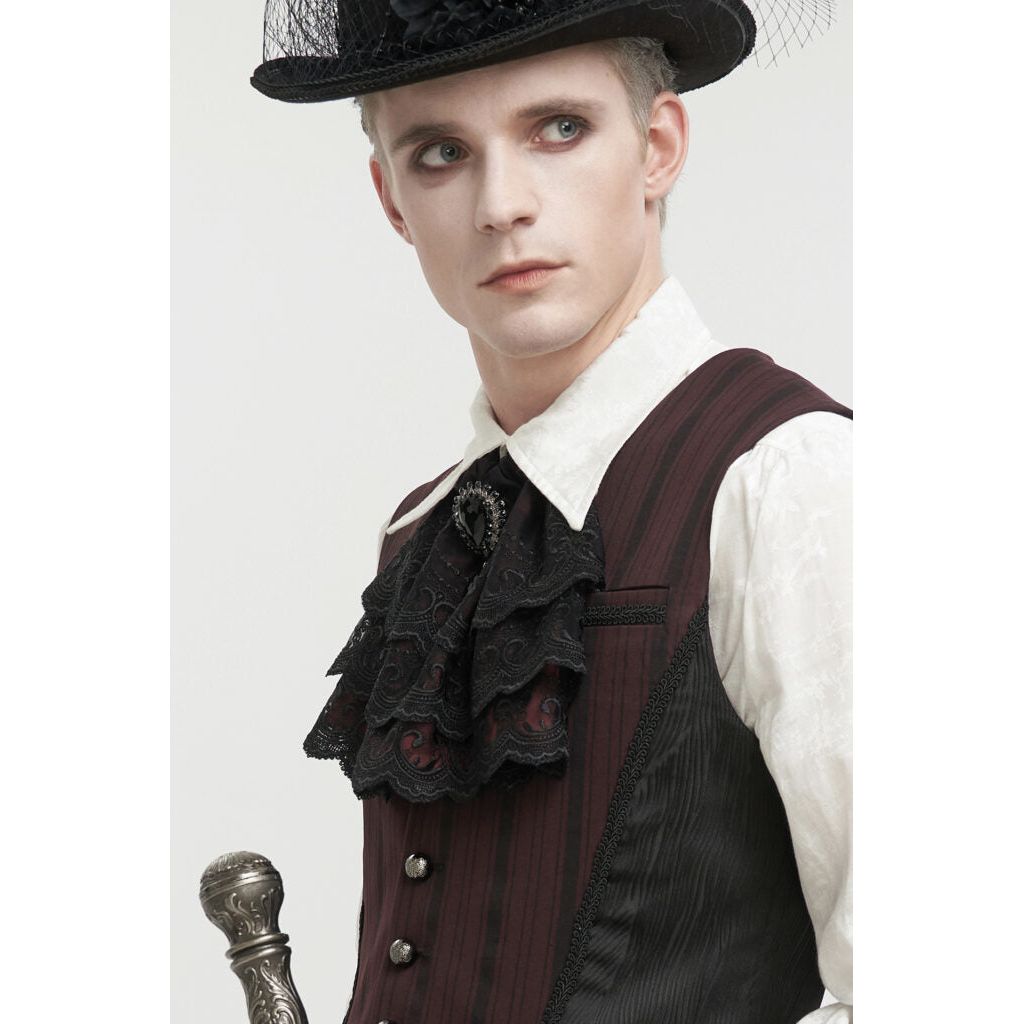 Gothic Style Lace Bow Tie
