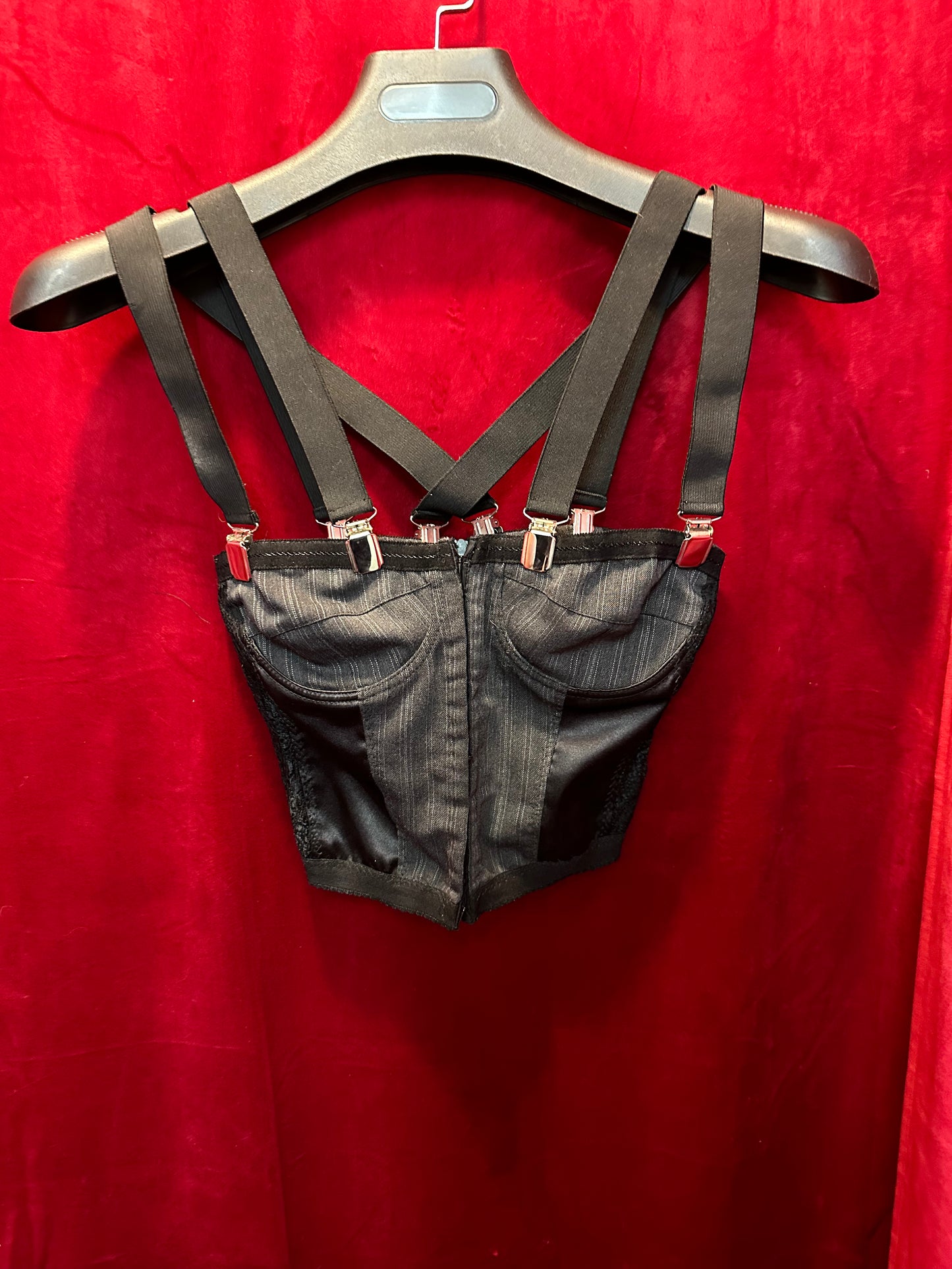 Dolce & Gabbana Black and Grey Corset