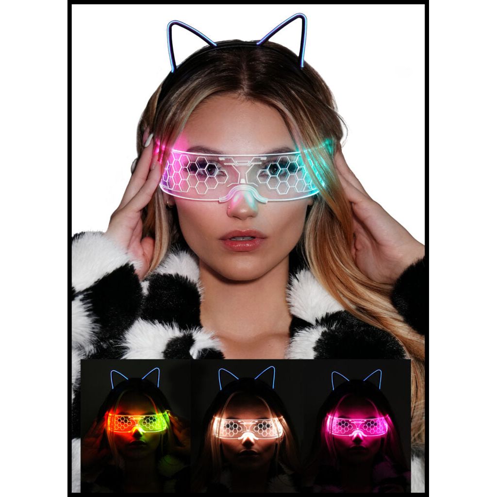 LED Honeycomb Glasses