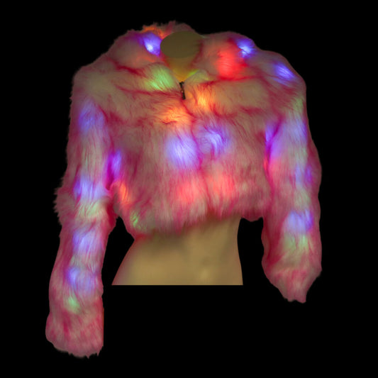 LED Faux Fur Coat