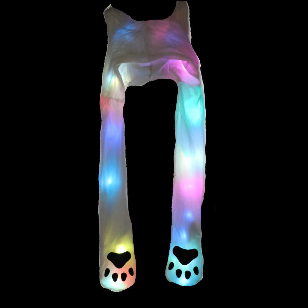 LED Faux Fur Hoodie